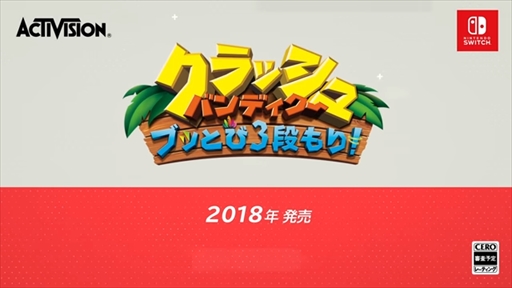 画像ギャラリー No.002のサムネイル画像 / 「クラッシュ・バンディクー ブッとび3段もり!」のNintendo Switch版が発表。2018年内に発売を予定