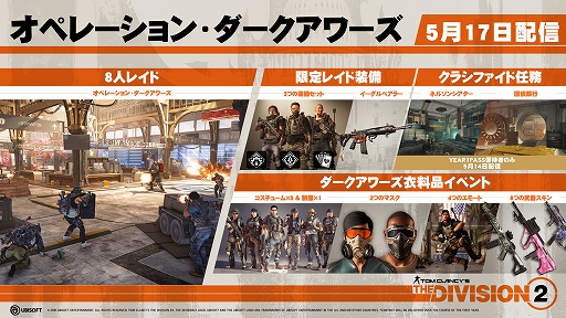 画像ギャラリー No.002のサムネイル画像 / 「ディビジョン2」，アップデート「オペレーション・ダークアワーズ」を5月17日1時に配信。シリーズ初のレイド