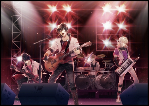 画像ギャラリー No.001のサムネイル画像 / 「イケメンライブ 恋の歌をキミに」,ゲーム内に登場するバンド“HOUNDS”の新ビジュアルを公開