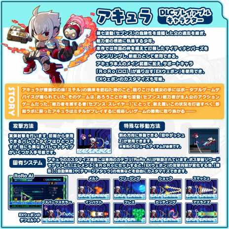 画像ギャラリー No.007のサムネイル画像 / 新作2Dアクション「ぎゃるガンヴォルト バースト」の配信が本日スタート。追加DLC第1弾「ライバルズ」も同時配信