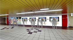 画像ギャラリー No.007のサムネイル画像 / 「交響性ミリオンアーサー」,東京メトロの新宿駅で体験リアルイベントを開催。描き下ろしビジュアルも展示