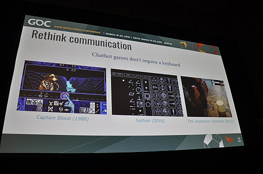 画像ギャラリー No.014のサムネイル画像 / ［GDC 2018］“AIとの会話をゲームにする”ことの難しさとは。「EVENT[0]」の開発者が登壇した講演をレポート