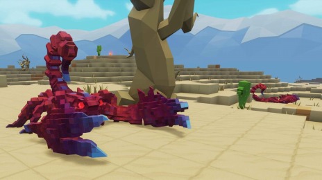 画像ギャラリー No.005のサムネイル画像 / 「PixARK」には難度が異なる4つのエリアが登場。エンペラースコーピオンやペガサスなどエリア特有の生物の情報が公開に