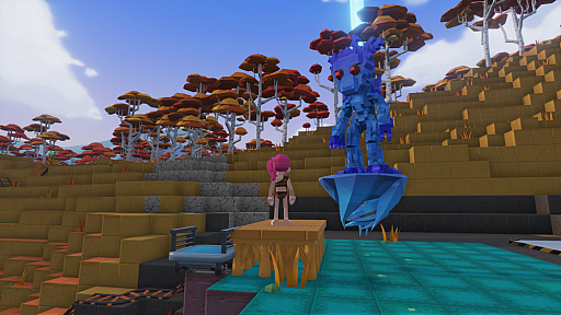 画像ギャラリー No.005のサムネイル画像 / 「PixARK」最新情報。テイムした特定の生物を配置して,生物の能力をエネルギー源として動作する発電機,はね橋,防衛タワーの設備が建設できる