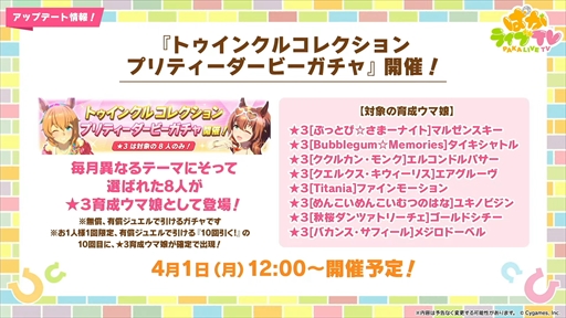画像ギャラリー No.010のサムネイル画像 / ダンス衣装のダイイチルビーとダイタクヘリオスを発表。「ウマ娘 プリティーダービー」ぱかライブTV Vol.39まとめ