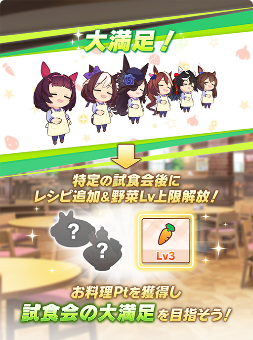 画像ギャラリー No.006のサムネイル画像 / ［プレイレポ］「ウマ娘」新育成シナリオ「収穫ッ！満腹ッ！大豊食祭」は野菜のリソース管理が重要！？ 先行プレイレポートを掲載