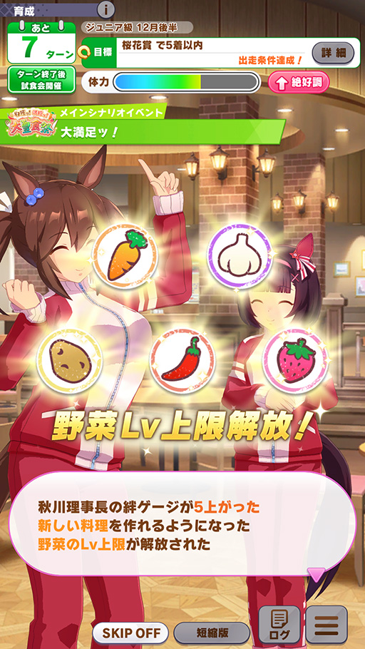 画像ギャラリー No.019のサムネイル画像 / ［プレイレポ］「ウマ娘」新育成シナリオ「収穫ッ！満腹ッ！大豊食祭」は野菜のリソース管理が重要！？ 先行プレイレポートを掲載