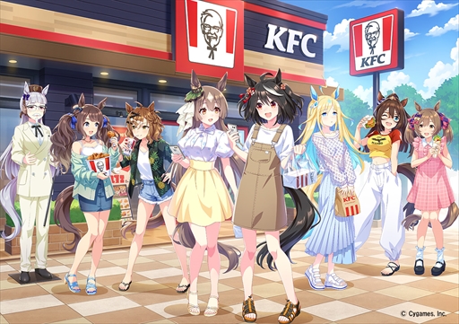 画像ギャラリー No.002のサムネイル画像 / 「ウマ娘 プリティーダービー」と「ケンタッキーフライドチキン」がコラボレーション。コラボ限定セットの販売やゲーム内イベントがスタート