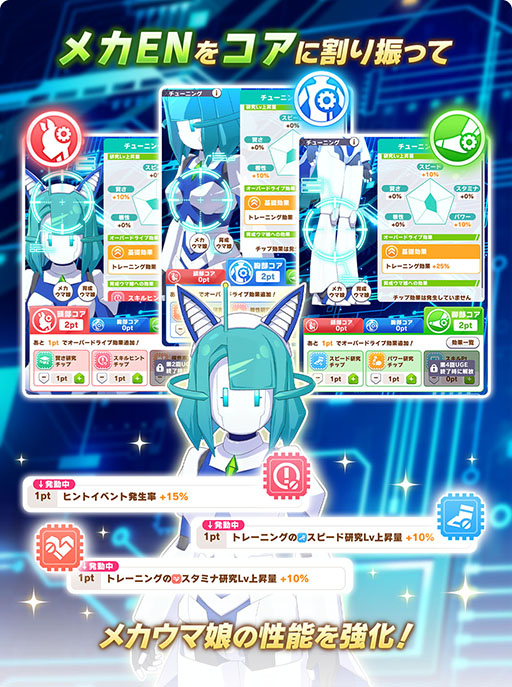 画像ギャラリー No.006のサムネイル画像 / ［プレイレポ］「ウマ娘」新育成シナリオ「走れ！メカウマ娘 -夢繋ぐ発明-」はチューニングの仕方が育成の成否を分ける。UIも全体的に改善