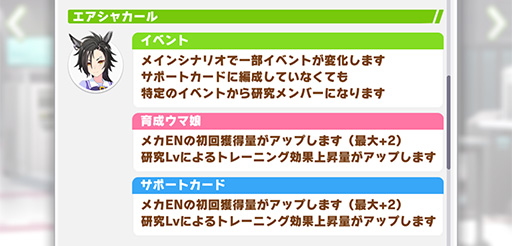 画像ギャラリー No.008のサムネイル画像 / ルネの月刊ウマ娘通信第5回：メカウマ娘シナリオ実装＆歴代最強クラスのガチャが登場。あのエアシャカールが超絶性能になって生まれ変わる！？