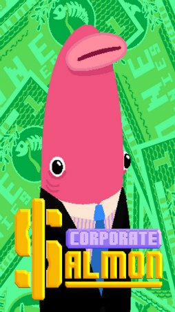 画像ギャラリー No.001のサムネイル画像 / 駆け上がれ,鮭の出世道。iOS向けタップアクション「Corporate Salmon」を紹介する「(ほぼ)日刊スマホゲーム通信」第1678回