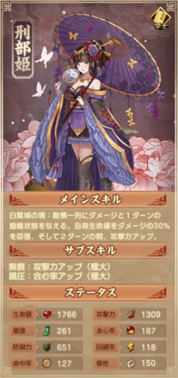 画像ギャラリー No.004のサムネイル画像 / 「謀りの姫-TABAKARI NO HIME-」,SSR従者「刑部姫」追加を含むアップデートを実施