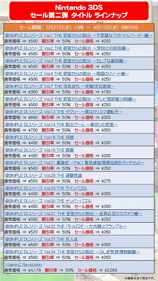 画像ギャラリー No.008のサムネイル画像 / Switch＆3DSのダウンロードソフトを対象に「D3パブリッシャー 大決算セール」第2弾を開催。最大で80％オフの商品も
