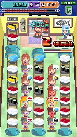 画像ギャラリー No.005のサムネイル画像 / 回転寿司をテーマにしたパズルアクション「Peko Peko Sushi」を紹介する「（ほぼ）日刊スマホゲーム通信」第1685回