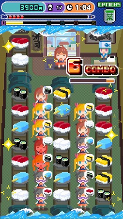 画像ギャラリー No.006のサムネイル画像 / 回転寿司をテーマにしたパズルアクション「Peko Peko Sushi」を紹介する「（ほぼ）日刊スマホゲーム通信」第1685回