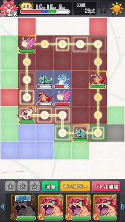 画像ギャラリー No.008のサムネイル画像 / 位置情報を利用してフィールドを“占領”できるスマホ向けアプリ，「テリトリーモンスターズ」の先行プレイレポート