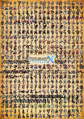 画像ギャラリー No.001のサムネイル画像 / 「世界樹の迷宮X」，歴代シリーズに登場した職業イラスト468体が詰め込まれた「キャラメイクお助け！外見一覧B2ポスター」が公開
