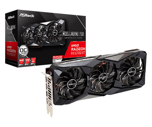 画像ギャラリー No.002のサムネイル画像 / ASRock,独自クーラー搭載のRX 6700 XTカード計3製品を発表