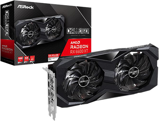 画像ギャラリー No.005のサムネイル画像 / ASrock,RX 6600 XTカード計3製品を発売。価格は5万円台後半から