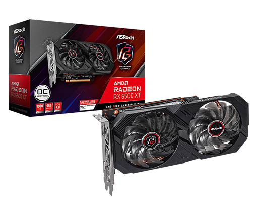 画像ギャラリー No.002のサムネイル画像 / ASRock，Radeon RX 6500 XT搭載グラフィックスカード計2製品を発表