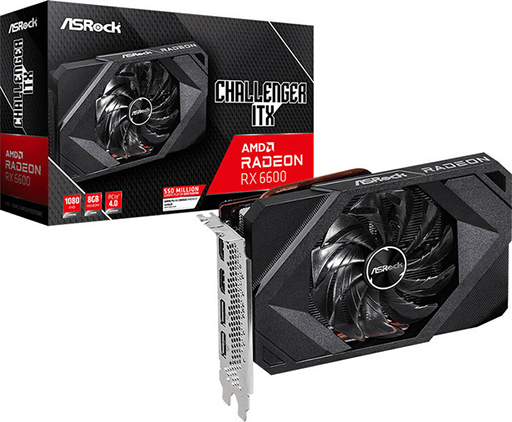 画像ギャラリー No.001のサムネイル画像 / Radeon RX 6600/RX 560/RX 550搭載のASRock製グラフィックスカードが国内発売