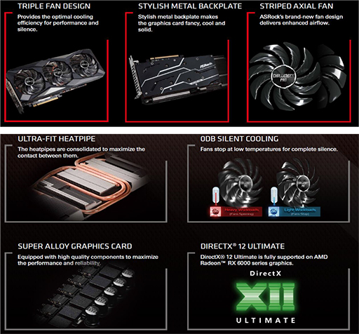 画像ギャラリー No.007のサムネイル画像 / ASRock，RX 6950 XT/RX 6750 XT/RX 6650 XT搭載カード計5製品を発売