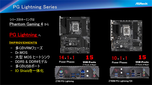 画像ギャラリー No.010のサムネイル画像 / ASRock,Z790搭載ゲーマー向けマザーボード計7製品を国内発表。最上位の「Z790 Taichi」やMini-ITXモデルに注目だ