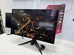 2種類の解像度とリフレッシュレートを切り替えられる有機ELモデルなど，ASRockがゲーマー向けディスプレイの新製品を公開