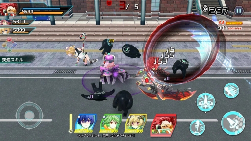 画像ギャラリー No.003のサムネイル画像 / 「暁のブレイカーズ」,31日のアップデートでスマホ版がより遊びやすくなる「バーチャルパッド」が実装
