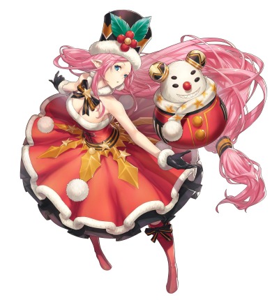 画像ギャラリー No.002のサムネイル画像 / 「幻想大陸エレストリア」，聖夜英雄専用ボイスが実装。聖夜召喚を復刻開催