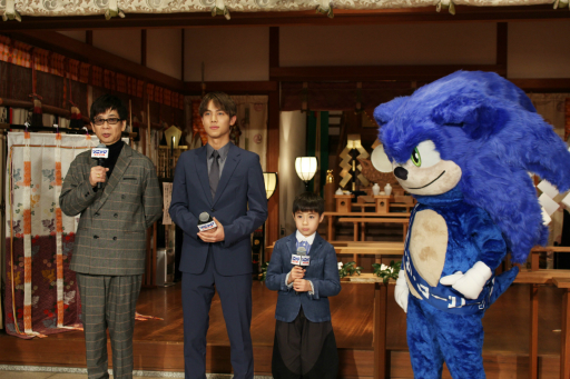 画像ギャラリー No.002のサムネイル画像 / 「ソニック・ザ・ムービー」のヒットを中川大志さん，山寺宏一さん，寺嶋眞秀さんが祈願。亀戸香取神社で行われた“勝運祈願イベント”をレポート