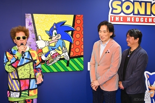画像ギャラリー No.021のサムネイル画像 / 「ソニック」との初コラボに注目! ソニックシリーズの飯塚Pも登壇した「Be happy! ロメロ ブリット来日展」PRESS PREVIEWレポート