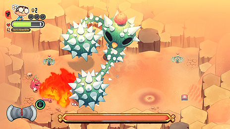 画像ギャラリー No.006のサムネイル画像 / モンスター化したフルーツ達と戦う「Juicy Realm」の配信がスタート。アクションとシューティングの要素を持ち，ダンジョンは自動生成