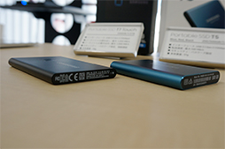画像ギャラリー No.003のサムネイル画像 / NVMe/PCIe内部接続のSamsung製外付けSSD「Portable SSD T7 Touch」が2月下旬に国内発売に。指紋認証センサーも搭載