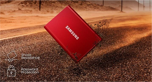 画像ギャラリー No.003のサムネイル画像 / Samsung製の外付けSSD「Portable SSD T7」が6月上旬に国内発売。内部PCIe接続による速さが売り