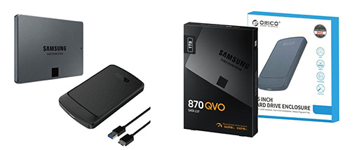 画像ギャラリー No.001のサムネイル画像 / Samsung製SATA SSD「870 QVO」のUSB接続ケース付きモデルが登場