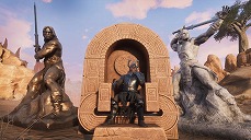 画像ギャラリー No.004のサムネイル画像 / 「Conan Outcasts」の追加DLC「鋼の秘密」が配信開始。シュワルツェネッガーさん扮する英雄コナン像など,映画に登場したアイテムが加わる