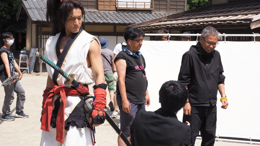 画像ギャラリー No.005のサムネイル画像 / 三池崇史氏の，映画と監督とゲームと原作のお話。「侍魂オンライン」CM撮影後のインタビューより