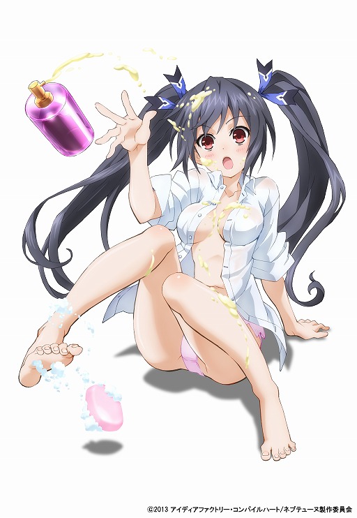 画像ギャラリー No.002のサムネイル画像 / TVアニメ「超次元ゲイム ネプテューヌ」から“ノワール ワイシャツver.”のフィギュアが登場
