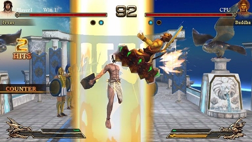 画像ギャラリー No.002のサムネイル画像 / 「Fight of Gods」のSwitch向けパッケージ版が12月24日に発売。サントラCDとアートブック,オリジナルピンズを同梱する特装版も登場