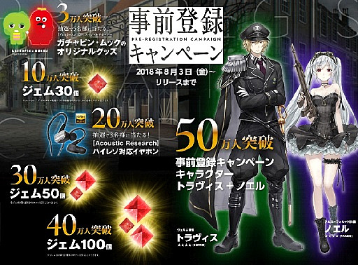 画像ギャラリー No.004のサムネイル画像 / 「プレカトゥスの天秤」，事前登録者数3万人突破。「ガチャピン・ムックのオリジナルグッズ」が抽選で当たる