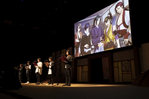 画像ギャラリー No.006のサムネイル画像 / 「薄桜鬼」シリーズの10周年を祝したイベント「薄桜鬼 桜の宴 2018」昼公演をレポート。三木眞一郎さん率いる6人のキャストが大集合