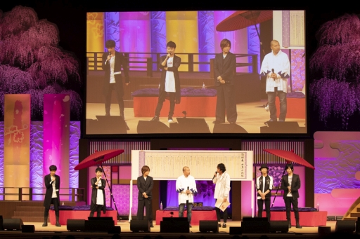 画像ギャラリー No.011のサムネイル画像 / 「薄桜鬼」シリーズの10周年を祝したイベント「薄桜鬼 桜の宴 2018」昼公演をレポート。三木眞一郎さん率いる6人のキャストが大集合