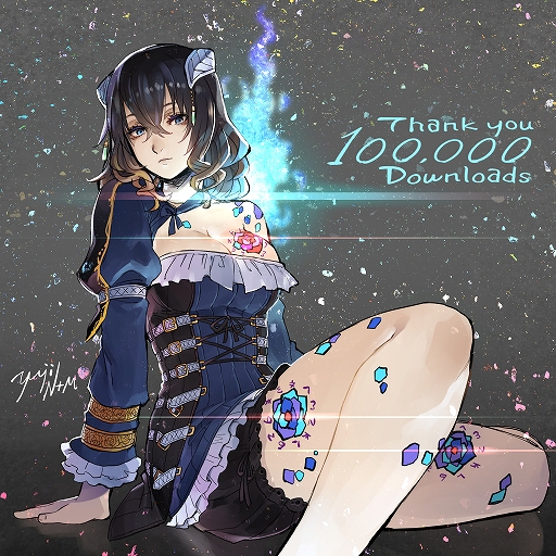 画像ギャラリー No.002のサムネイル画像 / Xbox One版「Bloodstained: Curse of the Moon」が本日配信開始。全機種版の合計ダウンロード10万本達成を記念するイラストも公開