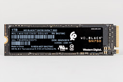 画像ギャラリー No.004のサムネイル画像 / 「WD Black SN750 NVMe SSD」レビュー。書き込み性能を強化した「ゲームモード付きSSD」の実力は