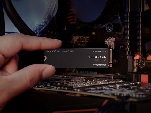 画像ギャラリー No.001のサムネイル画像 / WD，PCIe Gen 4対応のPC向けM.2 SSD「WD BLACK SN770」を発売