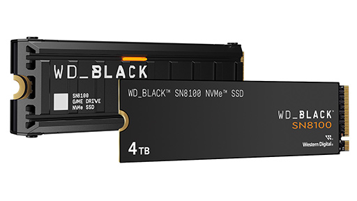画像ギャラリー No.002のサムネイル画像 / PCIe 5.0対応でさらに速くなったM.2 SSD「WD_BLACK SN8100」が6月中旬に発売。容量は1/2/4TBで，容量8TBモデルも後日発売