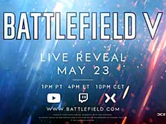 「Battlefield」シリーズの最新作「Battlefield V」が，日本時間の2018年5月24日5：00に公開