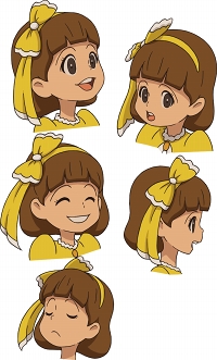 画像ギャラリー No.006のサムネイル画像 / アニメ「レイトン ミステリー探偵社」,ももいろクローバーZが演じるキャラクターの設定画を公開