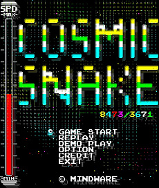 画像ギャラリー No.006のサムネイル画像 / 陰険な“ウヒウヒ感”を満たすヘビゲーム「COSMIC SNAKE 8473/3671」が登場。ゲーレジェでは特典付きのパッケージ版を先行発売